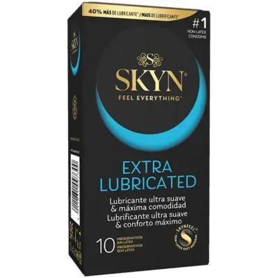 Préservatifs sans latex extra lubrifiés boîte de 10 - SKYN