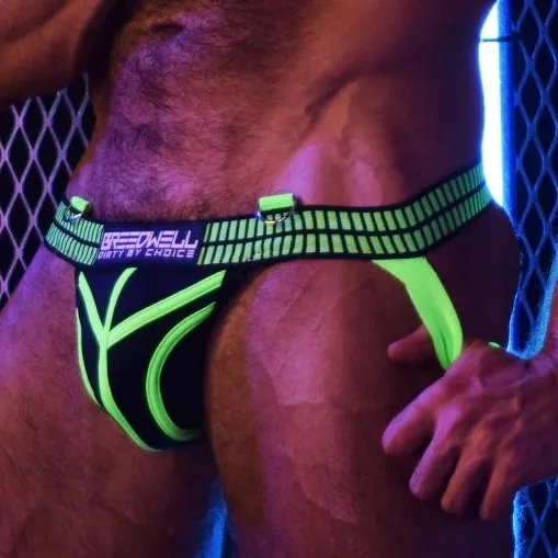 Breedwell Jockstrap HYBRED Vert Neon