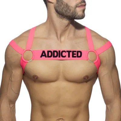 Harnais élastique NEON MULTI BAND Rose