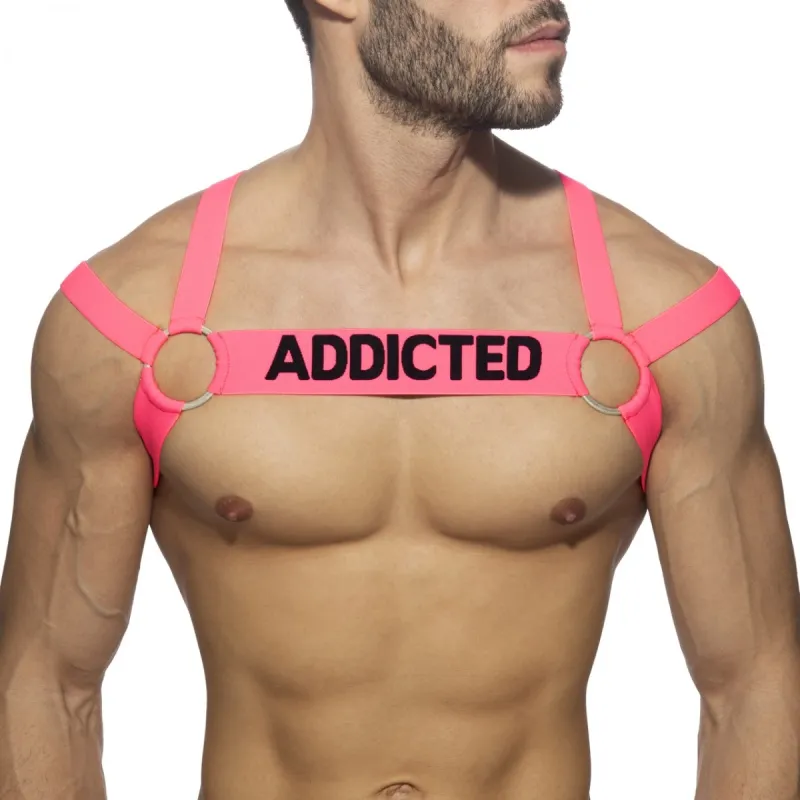Harnais élastique NEON MULTI BAND Rose