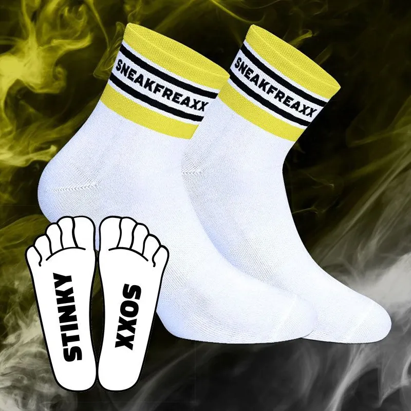 Chaussettes basses STINKY SOXX SHORT Blanches