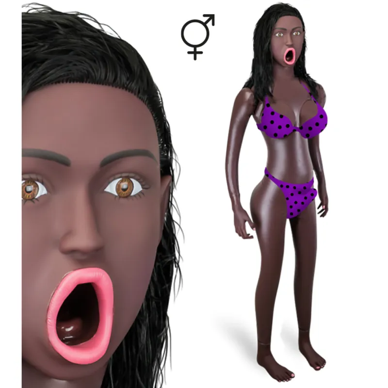 Poupée gonflable trans black Olivia