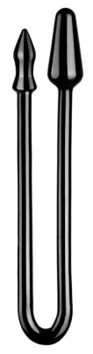 Double Plug anal LONG SNASS 43 x 4.5 cm Noir