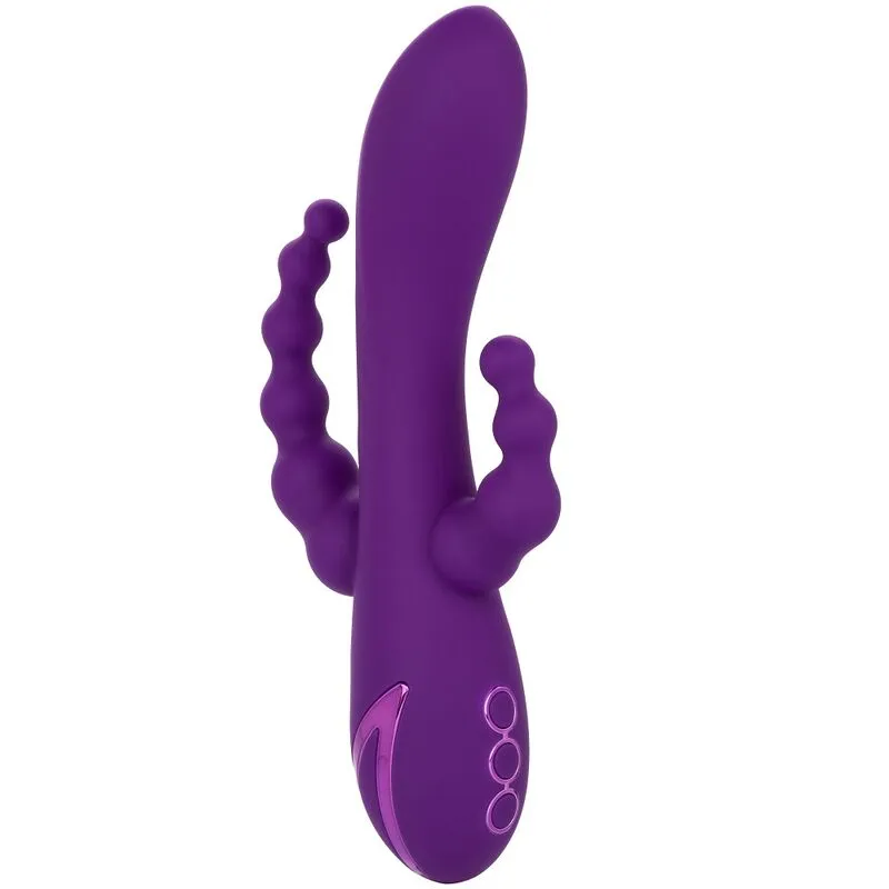 Sextoy Triple Stimulation Long Beach Bootylicious Violet - CalExotics