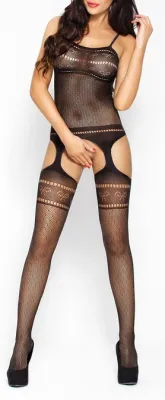 Combinaison Emilia - Noire avec motifs