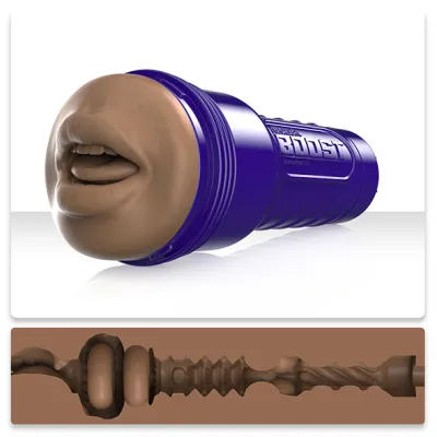 Masturbateur Réaliste Fleshlight BOOST BLOW Bouche Dark
