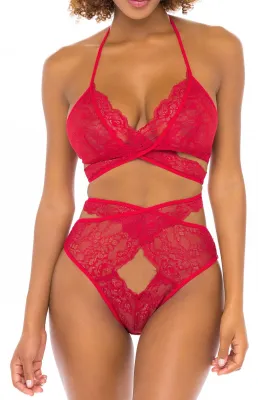 Oh Là Là Chéri Ensemble CHARLENA 2 Pièces Rouge