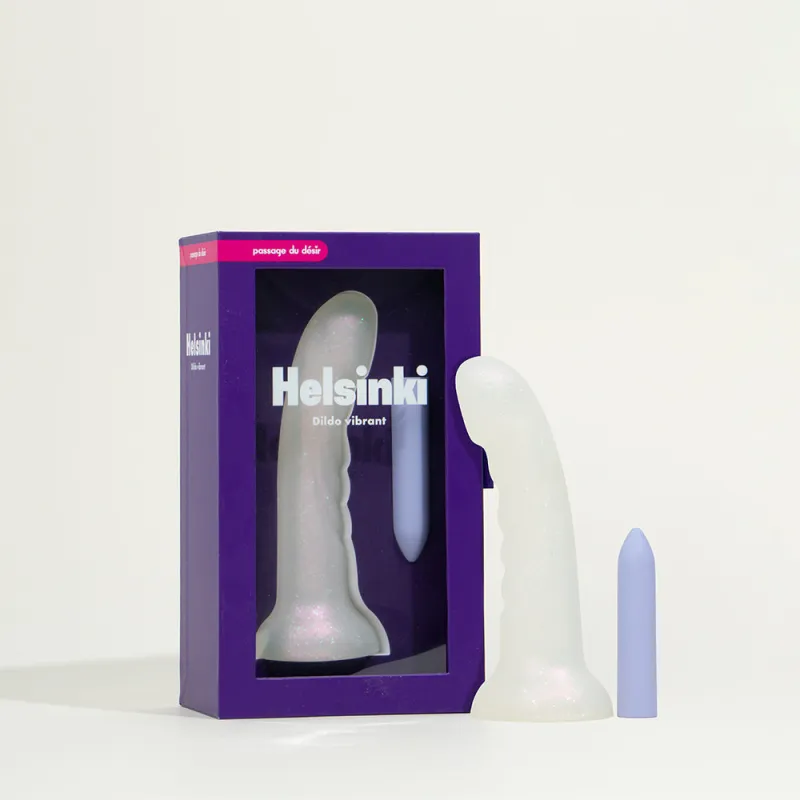 Dildo vibrant Helsinki - Dildo 17,5 cm, Cartouche 8,6 cm